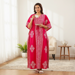 Pink Diamond Arrow Batik, Hand Dyed Batik, 100% Cotton Kaftan - K204 - image 1