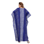 Blue Dotted, Hand Dyed Batik, 100% Cotton Kaftan - K001 - image 9