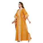 Yellow Dotted, Hand Dyed Batik, 100% Cotton Kaftan - K002 - image 9