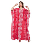 Pink Dotted, Hand Dyed Batik, 100% Cotton Kaftan - K003 - image 4