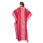 Pink Dotted, Hand Dyed Batik, 100% Cotton Kaftan - K003 - image 7