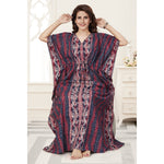 Brown Leaf Design, Hand Dyed Batik, 100% Cotton Kaftan - K141 - image 5
