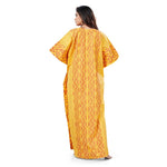 Yellow Zig Zag Batik, Hand Dyed Batik, 100% Cotton Kaftan - K162 - image 6