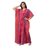 Pink Palm, Hand Dyed Batik, 100% Cotton Kaftan - K181 - image 4
