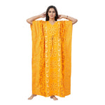 Yellow Palm, Hand Dyed Batik, 100% Cotton Kaftan - K184 - image 2