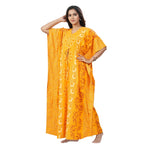 Yellow Palm, Hand Dyed Batik, 100% Cotton Kaftan - K184 - image 4