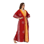 Red & Yellow Shaded, Hand Dyed Batik, 100% Cotton Kaftan - K046 - image 7