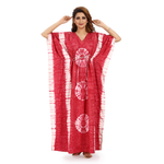 Pink Round Tie-Dye, Hand Dyed Batik, 100% Cotton Kaftan - K090 - image 3