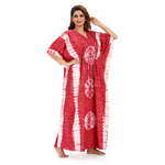 Pink Round Tie-Dye, Hand Dyed Batik, 100% Cotton Kaftan - K090 - image 4