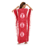 Pink Round Tie-Dye, Hand Dyed Batik, 100% Cotton Kaftan - K090 - image 7