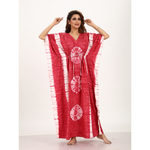 Pink Round Tie-Dye, Hand Dyed Batik, 100% Cotton Kaftan - K090 - image 8