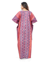 Purple Zig Zag Batik, Hand Dyed Batik, 100% Cotton Kaftan - K163 - image 4