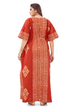 Red Diamond Arrow Batik, Hand Dyed Batik, 100% Cotton Kaftan - K200 - image 6