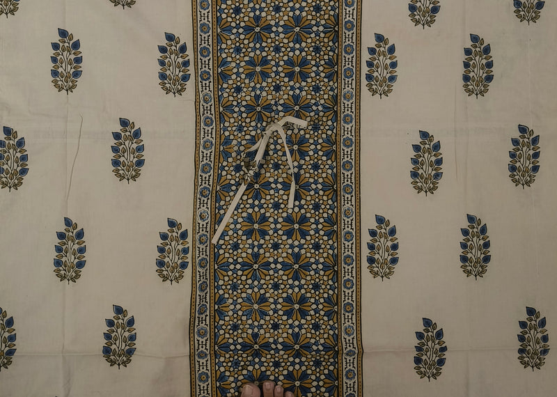 KA3009 – Exclusive Hand Block Ajrak Cotton Kaftan - image 2