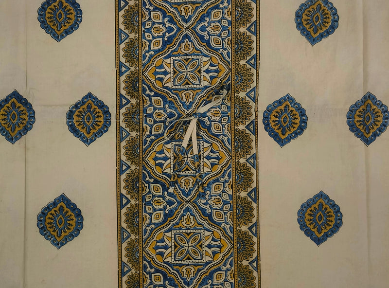 KA3010 – Exclusive Hand Block Ajrak Cotton Kaftan - image 2