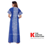 Dotted Blue, Hand Dyed Batik, 100% Cotton Night Gown - NG001 image 7